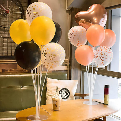 JOYYPOP 4 Sets Balloon Stand Kit For Table, Balloon Sticks with Base Birthday Graduation Party Decorations Wedding