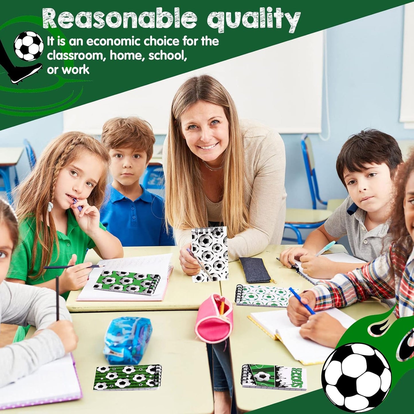 Faccito 32 Pcs Mini Notepads Sports Basketball Baseball Football Soccer Party Supplies Goodie Bag Stuffers Notepads Spiral Mini Notebooks for Reward(Baseball)
