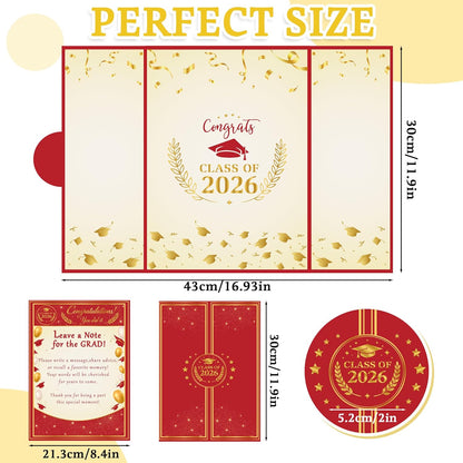 Graduation Decorations 2026 - Graduation Guest Book for Class of 2026, Signature Board Sign for High School & College Graduation Party Decor