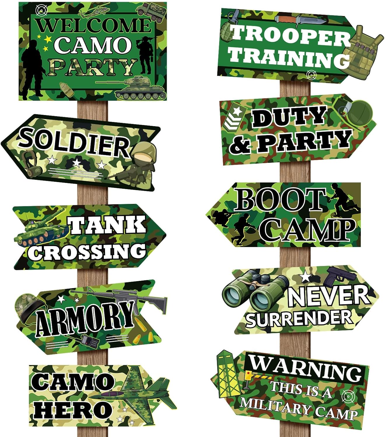 20 Pcs Luau Party Decorations Welcome Sign Summer Hawaiian Directional Signs Tropical Hawaiian Themed Birthday Decorations Luau Tiki Party Supplies with 2 Sheet Letter Stickers