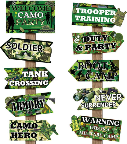20 Pcs Luau Party Decorations Welcome Sign Summer Hawaiian Directional Signs Tropical Hawaiian Themed Birthday Decorations Luau Tiki Party Supplies with 2 Sheet Letter Stickers