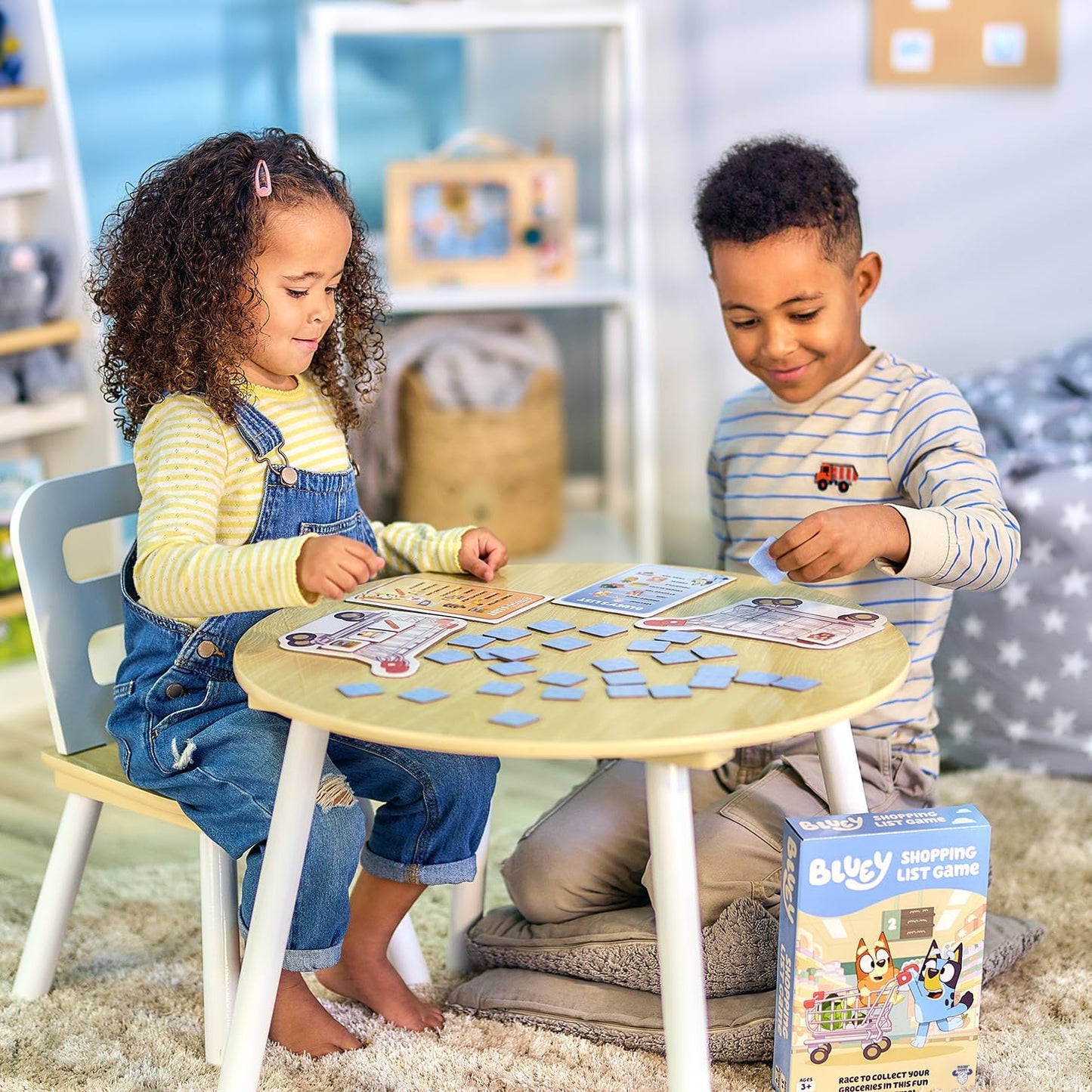 Bluey Fancy Restaurant Game, Join and Bingo as They Match Food Cards to Help Dad Prepare a Special Dinner for Mum, Serve up Fun While Building Memory and Matching Skills, Ages 3+, 2–4 Players