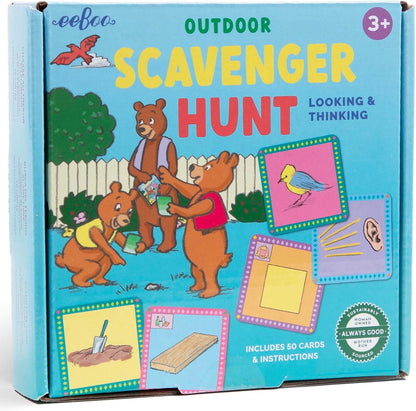 eeBoo Scavenger Hunt Indoors Game, a Finding Game that develops observational and Analytical Skills, Includes 50 Cards & Instructions, for Ages 3 and up