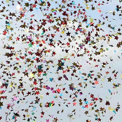 Rainbow Star Metallic Foil Confetti 8000 Pcs Shiny Star Table Confetti for Fill Balloon Wedding Graduation Party Decorations,60g of pack