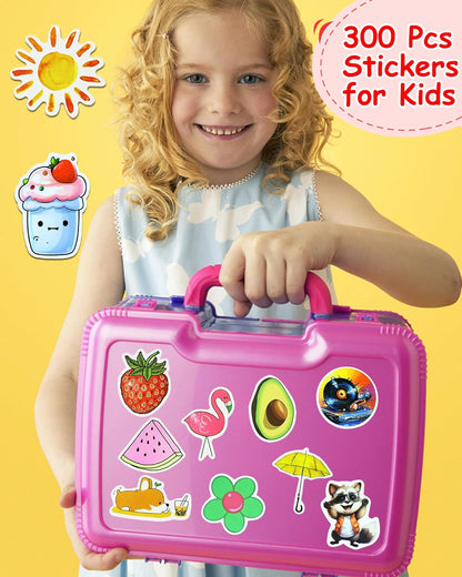 200Pcs Water Bottle Stickers for Kids, Cute Stickers for Water Bottles, Vinyl Waterproof Aesthetic Laptop Sticker Pack Classroom Prizes Skateboard for Kids Teens Girls Students (Cute-200pcs)