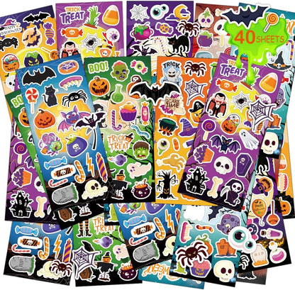 KARSLORA 36 Sheets Stickers for Kids, 800+ Stickers for Scrapbooking Including Animals, Fruits, Dinosaurs, Hearts, Cats, Fish, Cars, Space and More, Party Favors for Kids
