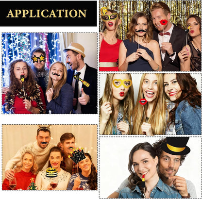 Hawaiian Party Photo Booth Props Kit, 30 PCS Luau Photo Booth Props with Large Inflatable Selfie Picture Frame for Hawaiian Tropical Tiki Summer Pool Party Supplies