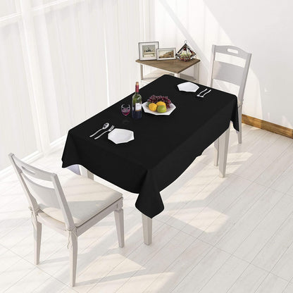 sancua Clear Plastic 100% Waterproof Tablecloth - 54 x 78 Inch - Vinyl PVC Rectangle Table Cloth Protector Oil Spill Proof Wipe Clean Table Cover for Dining Tables, Parties & Camping, Crystal Clear
