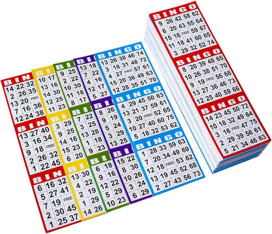 SEETOOOGAMES Bingo Paper Game Cards - 3 Card - 100 Books of 10 Sheets