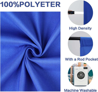 GFCC 8FTX10FT White Backdrop Background for Photography Photo Booth Backdrop for Photoshoot Background Screen Video Recording Parties Curtain