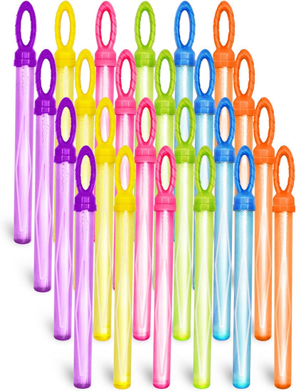 JOYIN 24 Pack 14.6’’ Big Bubble Wands Bulk (2 Dozen) for Summer Toy, Outdoor/Indoor Activity Use, Easter, Bubbles Party Favors Supplies for Kids