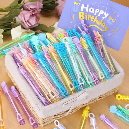 Bubble Party Favors for Kid, 30 Pack Mini Bubbles Bulk with Gift Box, Pastel Bubble Wand Sticks Toy for Party Supplies, Birthday, Wedding Decorations, Goody Bag Fillers Stuffers, Carnival Prizes
