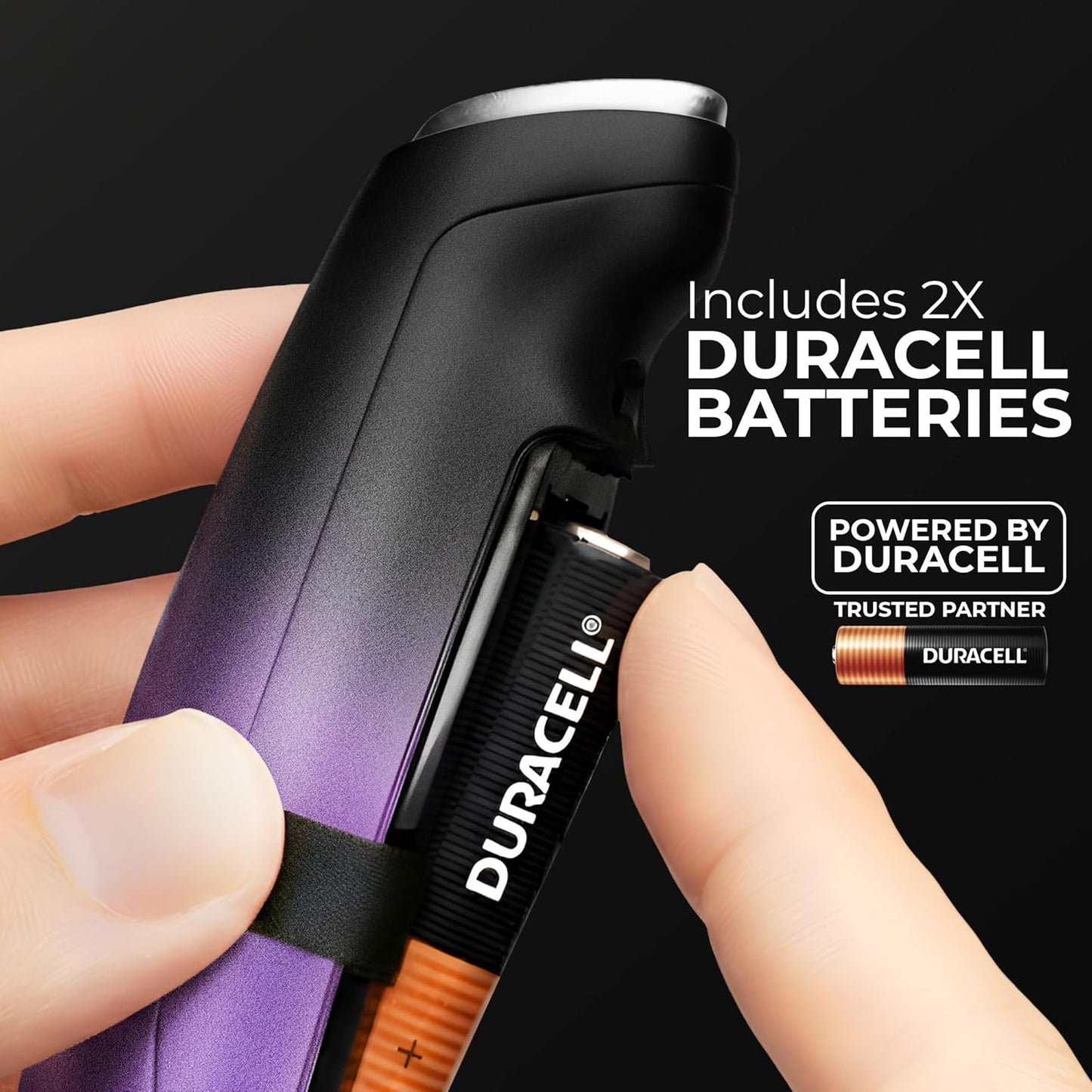 Zulay Kitchen Powerful Milk Frother Wand With Duracell Batteries - Ultra Fast Handheld Drink Mixer - Electric Whisk Foam Maker for Coffee, Lattes, Cappuccino & Matcha - Z1 Motor - Black - Colors C