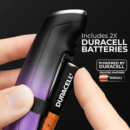 Zulay Kitchen Powerful Milk Frother Wand With Duracell Batteries - Ultra Fast Handheld Drink Mixer - Electric Whisk Foam Maker for Coffee, Lattes, Cappuccino & Matcha - Z1 Motor - Black - Colors C