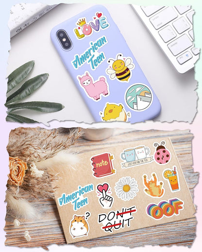 300 Pcs Stickers for Kids, Cute Water Bottle Vinyl Waterproof Laptop Stickers for Students Gifts School Supplies Classroom Teacher Prizes Stocking Stuffers Sticker Pack for Kids Girls Teens
