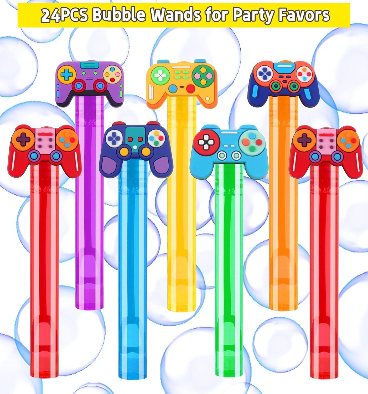24PCS Animal Bubble Wands for Wild One Birthday Baby Shower Decorations Safari Jungle Theme Party Favors Supplies, Pinata Goodie Bags Filler, Classroom Prizes, Valentines Gifts, Easter Stuffers