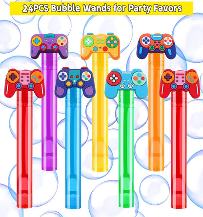 24PCS Animal Bubble Wands for Wild One Birthday Baby Shower Decorations Safari Jungle Theme Party Favors Supplies, Pinata Goodie Bags Filler, Classroom Prizes, Valentines Gifts, Easter Stuffers