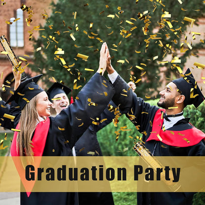 5 Pack Confetti Cannon Biodegradable, 12 Inch Confetti Poppers Graduation, Suitable for Graduation Wedding Birthday Parties and New Year's Eve Celebration