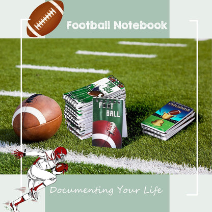 Faccito 32 Pcs Mini Notepads Sports Basketball Baseball Football Soccer Party Supplies Goodie Bag Stuffers Notepads Spiral Mini Notebooks for Reward(Baseball)