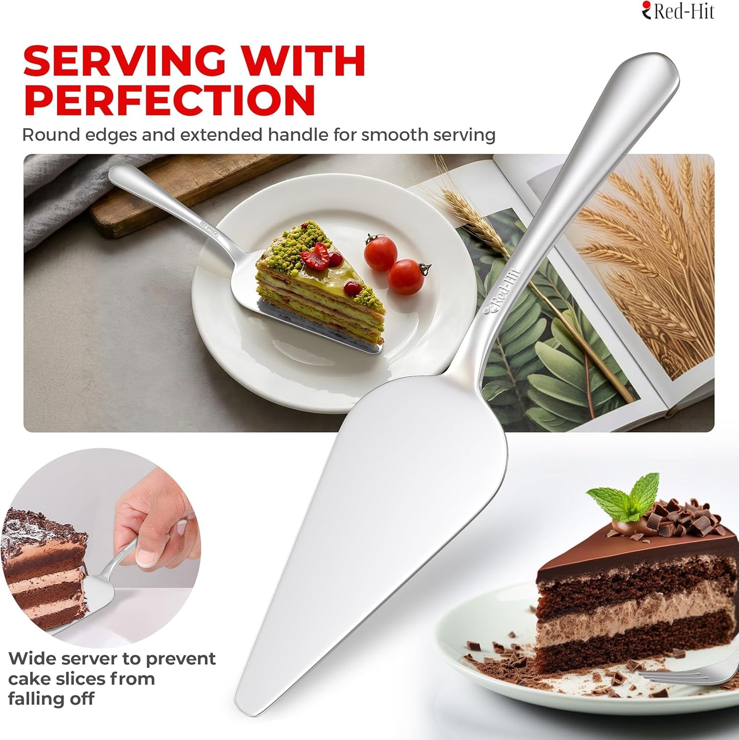 Cake Cutting Set for Wedding Cake Knife and Server Set, Cake Cutter and Pie Spatula, Cake Server and Knife Set of 2
