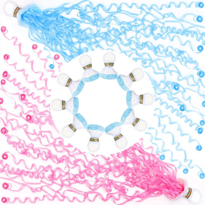 Streamer Poppers No Mess Party Hand Throw Confetti for Birthday/Wedding/Graduation 10 Pcs (Blue)