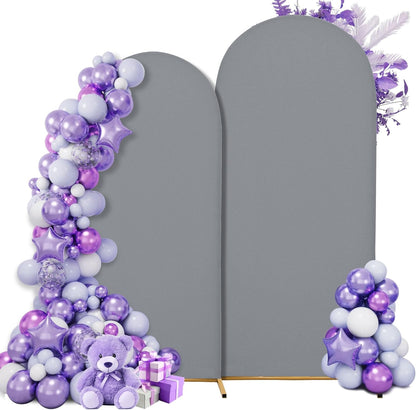 3-Piece Arch Cover Bundle – 7.2FT, 6.6FT & 6FT Stretch Spandex Backdrop Set – Wedding, Birthday & Photo Booth Arch Covers for Every Event