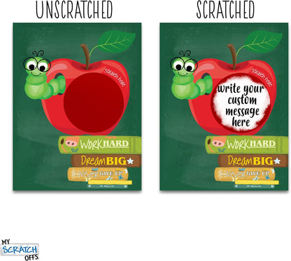 My Scratch Offs - Customizable Scratch-Off Cards Graffiti Design for Prizes, Classroom Rewards & Teacher Supplies, 50 Pack