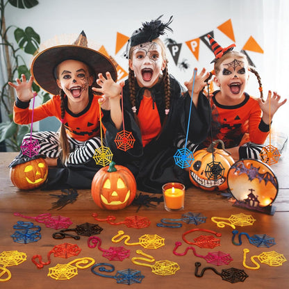 30 Pcs Sticky Spider Web Sticky Hands for Kids Bulk Halloween Party Favors Decorations,Spider Webs for Classroom Prizes,End of The Year Gifts Goodie Bags Stuffers Pinata Stuffers for Boys Girl