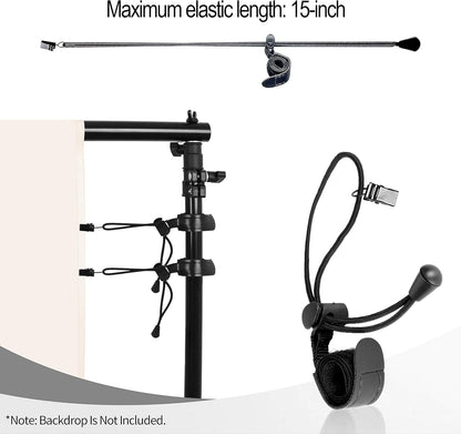 EMART 10x10FT Backdrop Stand, Photo Studio Back Drop Adjustable Stand with 6 Backdrop Clamps,2 Sandbags and Carry Bag,Heavy Duty Background Support System Kit for Photography,Parties,Wedding,Video