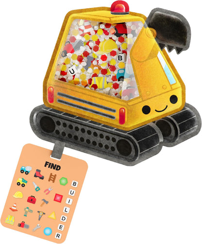Vango BIZYBOO - The Original Seek & Find Plush - Hidden Object Search Problem Solving Educational Matching Game for Kids 2 and Up (Chill Bill)