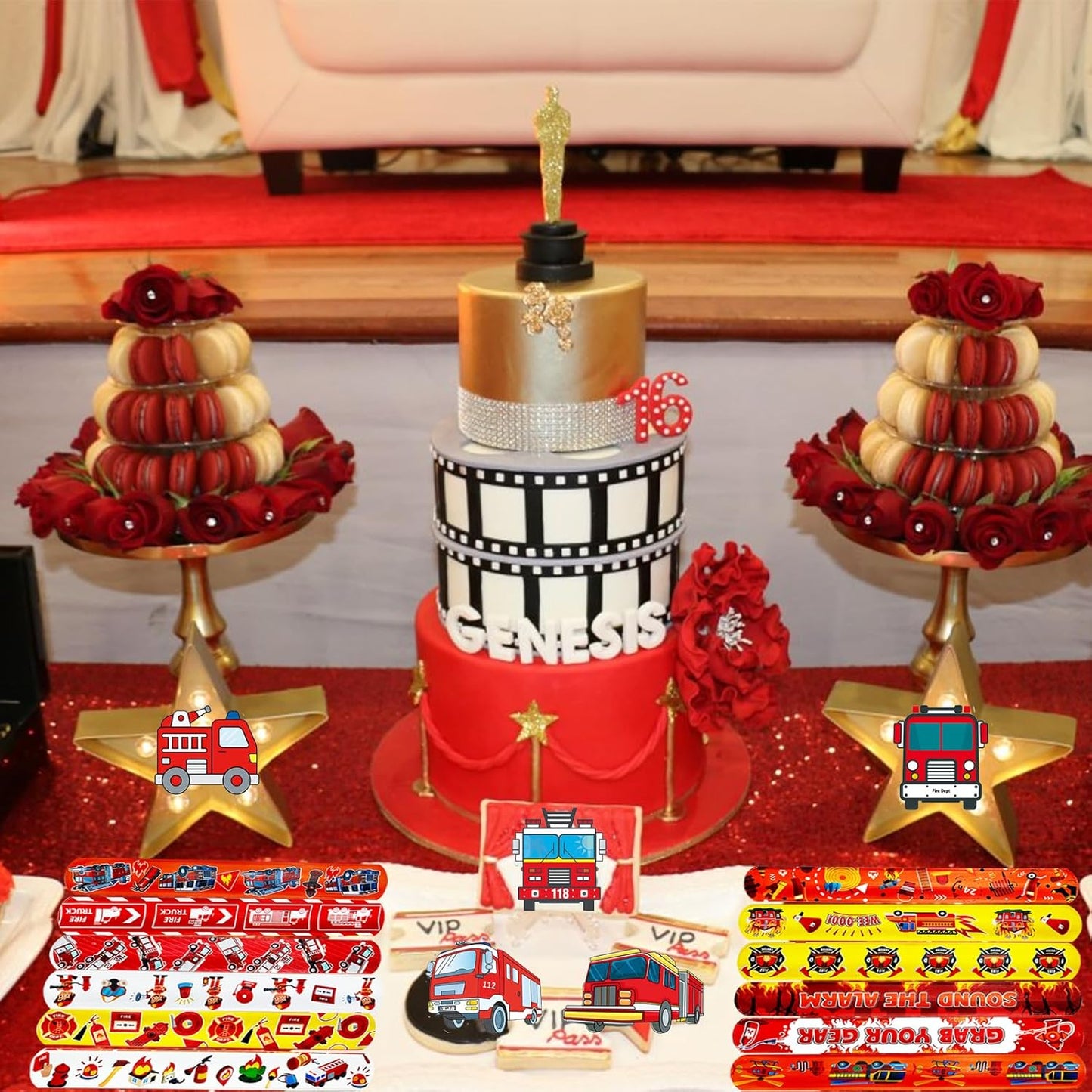 CZWXOXO 74 Pcs Racing Theme Party Favors 24 Pcs Slap Bracelets 50 Pcs Stickers Racing Birthday Party Decorations，Classroom Rewards Supplies
