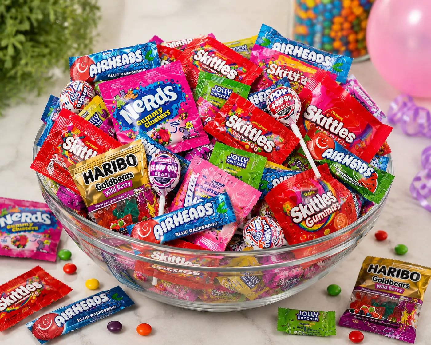 Variety Candy Pack - 2 LB Assorted Party Mix - Individually Wrapped Bulk Candy - Pinata Mix - Deluxe Queen Jax Assortment