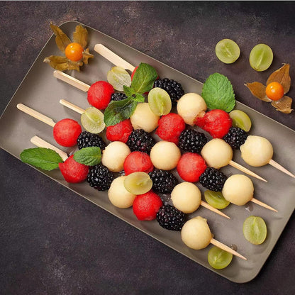 4.7 Inch Bamboo Skewers, 300 PCS Bamboo Paddle Wood Picks, Toothpicks for Appetizers, Cocktail Picks for Drinks, Food Picks, BBQ, Sandwich, Barbecue Snacks.