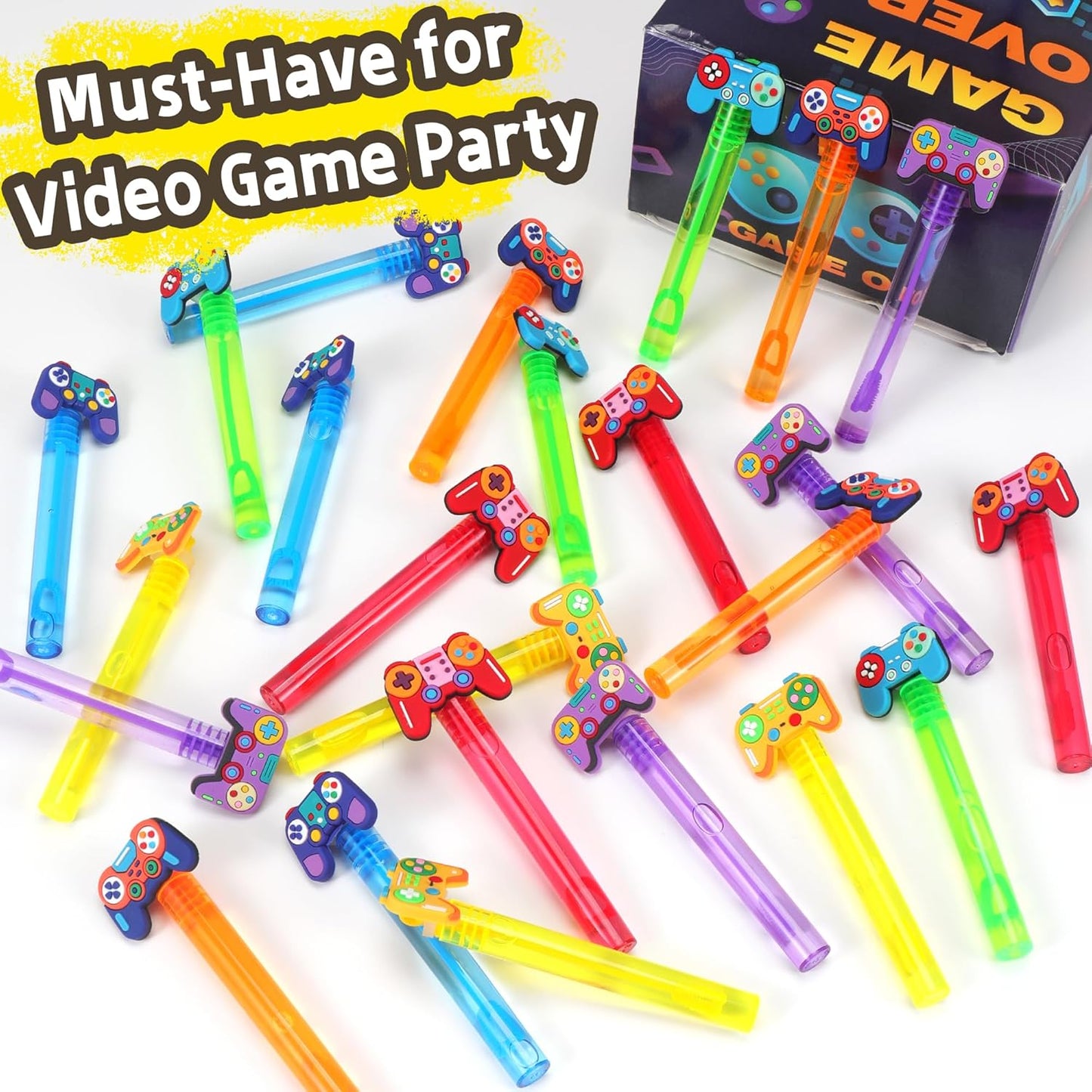 24PCS Animal Bubble Wands for Wild One Birthday Baby Shower Decorations Safari Jungle Theme Party Favors Supplies, Pinata Goodie Bags Filler, Classroom Prizes, Valentines Gifts, Easter Stuffers