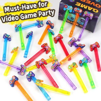 24PCS Animal Bubble Wands for Wild One Birthday Baby Shower Decorations Safari Jungle Theme Party Favors Supplies, Pinata Goodie Bags Filler, Classroom Prizes, Valentines Gifts, Easter Stuffers