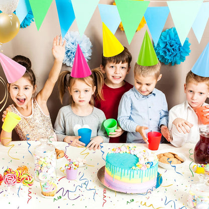 CANREVEL Party Hats for Adults, Birthday Party Headwear Supplies, Cone Hats Bulk for Women Men