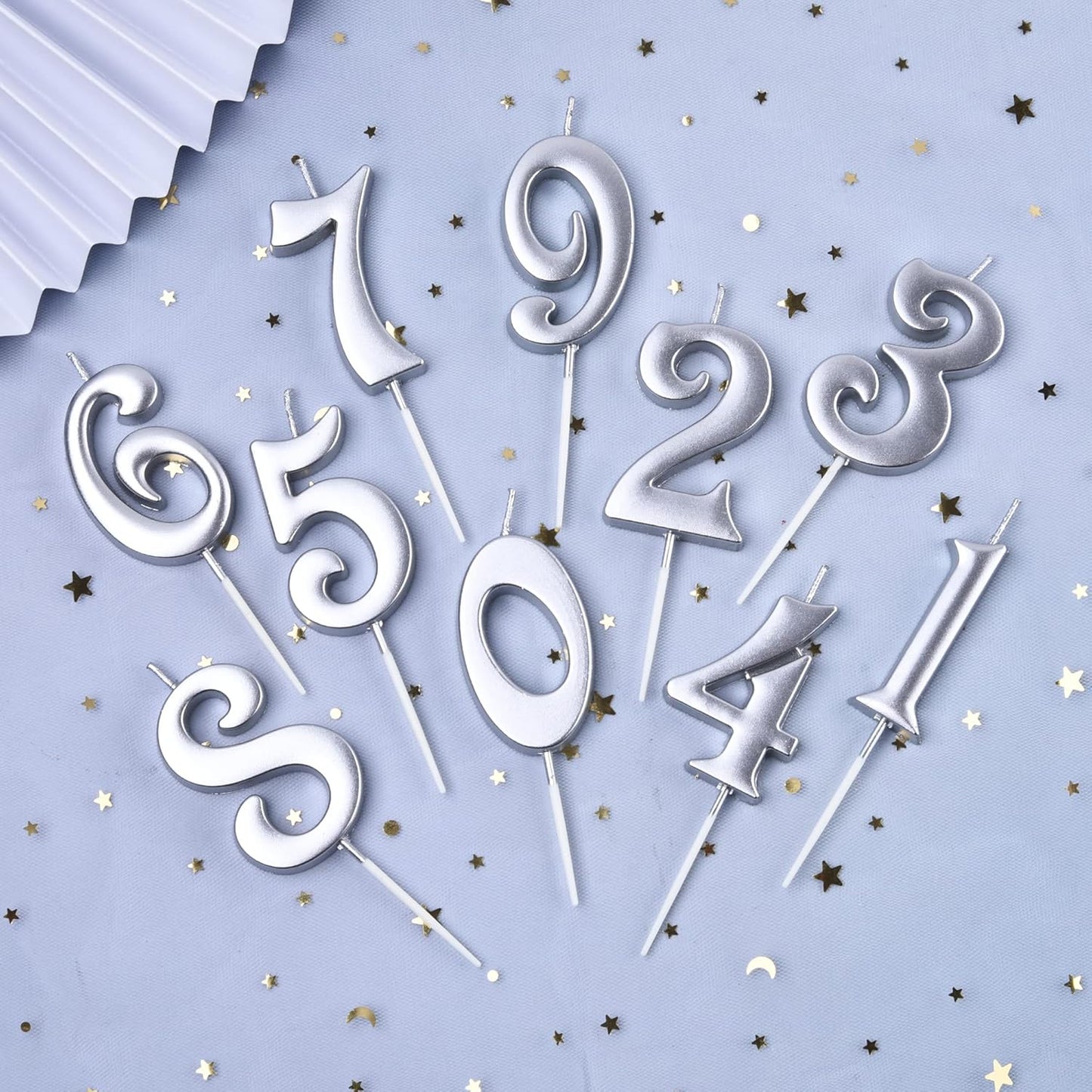 PHD CAKE 10-Count 0-9 Gold Number Birthday Candles, Number One Birthday, Gold Number Candles, Party Celebration, Baby Showers