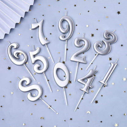 PHD CAKE 10-Count 0-9 Gold Number Birthday Candles, Number One Birthday, Gold Number Candles, Party Celebration, Baby Showers