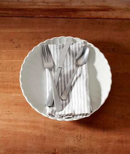 Lenox Silverware Serving Set, French Perle Scallop 2-Piece Dessert Set, Stainless Steel, Handwash Only, Cake Knife And Cake Server, Serving Utensils, Dessert Serveware, Home, Kitchen (Silver, 2 Piece)