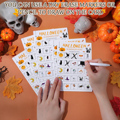 Hoolerry 30 Pcs Nature Scavenger Hunt for Kids Road Trip Game Car Spring Summer Easter Scavenger Hunt Cards Travel Activities Camping Games Outdoor Indoor Seek Activity for Kids Adults(Nature)