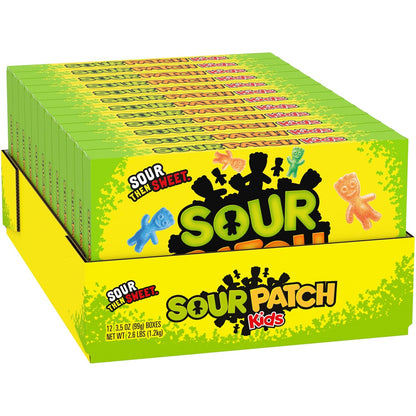 SOUR PATCH KIDS Soft & Chewy Gummy Candy, Bulk Candy, 12 - 3.5 oz Boxes