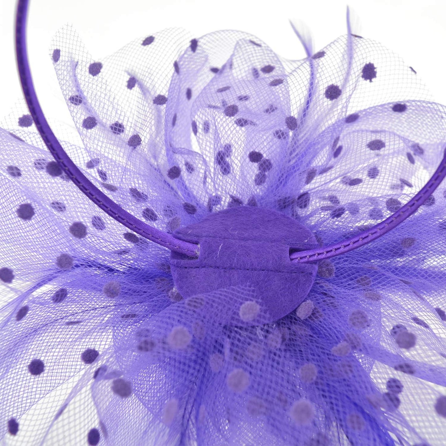 DRESHOW Fascinators Hat Flower Mesh Ribbons Feathers on a Headband and a Clip Tea Party Headwear for Girls and Women - Colors A