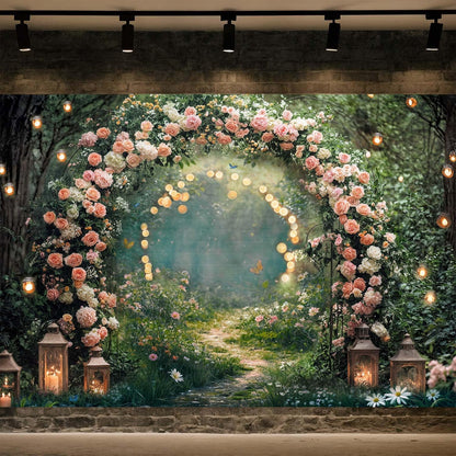10x8ft Country Wedding Photography Backdrop Rustic Barn Door Photography Backdrop Farmhouse Pink Flower Cabin Wooden Birthday Baby Shower Wedding Bridal Party Banner Photo Booth Props Background