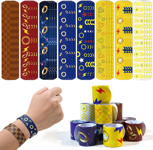 48PCS Spider Slap Bracelets for Kids, Party Favors Snap Wristbands, Cool Spider Web Design, Bulk Slap Bracelets for Classroom Prizes Birthday Goodie Bag Fillers Boys Girls