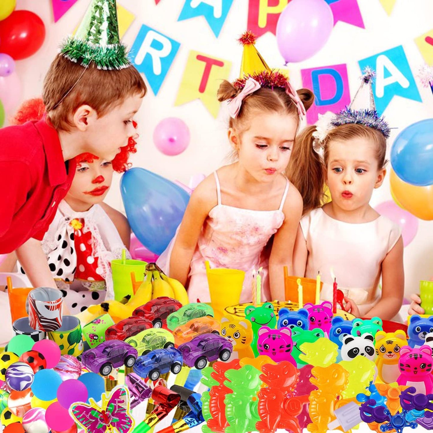 Beilunt 132 Pcs Party Favors Toys for Kids 4-8, Easter Egg Fillers, Assortment Treasure Box Toys for Classroom Prizes,Goodie Bags Stuffers, Pinata Fillers Bulks Small Toys Carnival Prizes