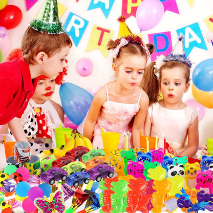 Beilunt 132 Pcs Party Favors Toys for Kids 4-8, Easter Egg Fillers, Assortment Treasure Box Toys for Classroom Prizes,Goodie Bags Stuffers, Pinata Fillers Bulks Small Toys Carnival Prizes