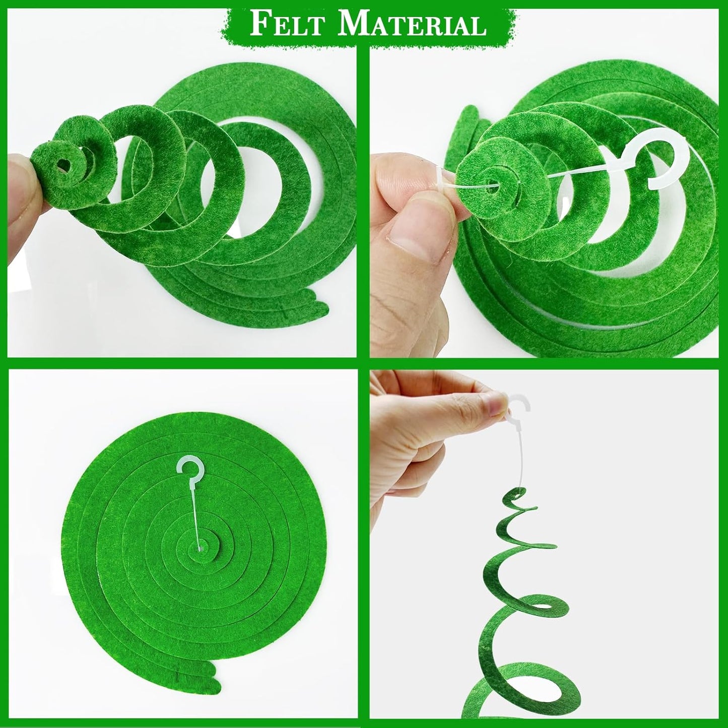 36 Pcs Blue Hanging Swirl Decorations Ombre Royal Blue White Felt Swirl Streamer Spiral Ceiling Garland for Birthday Wedding Baby Shower Graduation Under The Sea Nautical Ahoy Achor Party Supplies