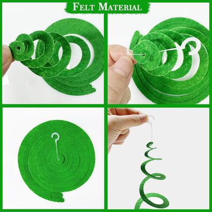 36 Pcs Blue Hanging Swirl Decorations Ombre Royal Blue White Felt Swirl Streamer Spiral Ceiling Garland for Birthday Wedding Baby Shower Graduation Under The Sea Nautical Ahoy Achor Party Supplies