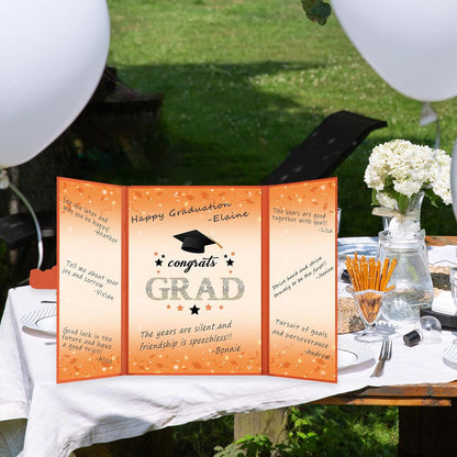 Vlipoeasn 2026 Graduation Guest Book Alternative, Black Gold Class of 2026 Graduation Party Decorations, Graduation Signature Book for 2026 College High School, Unique Graduation Gifts for Friends