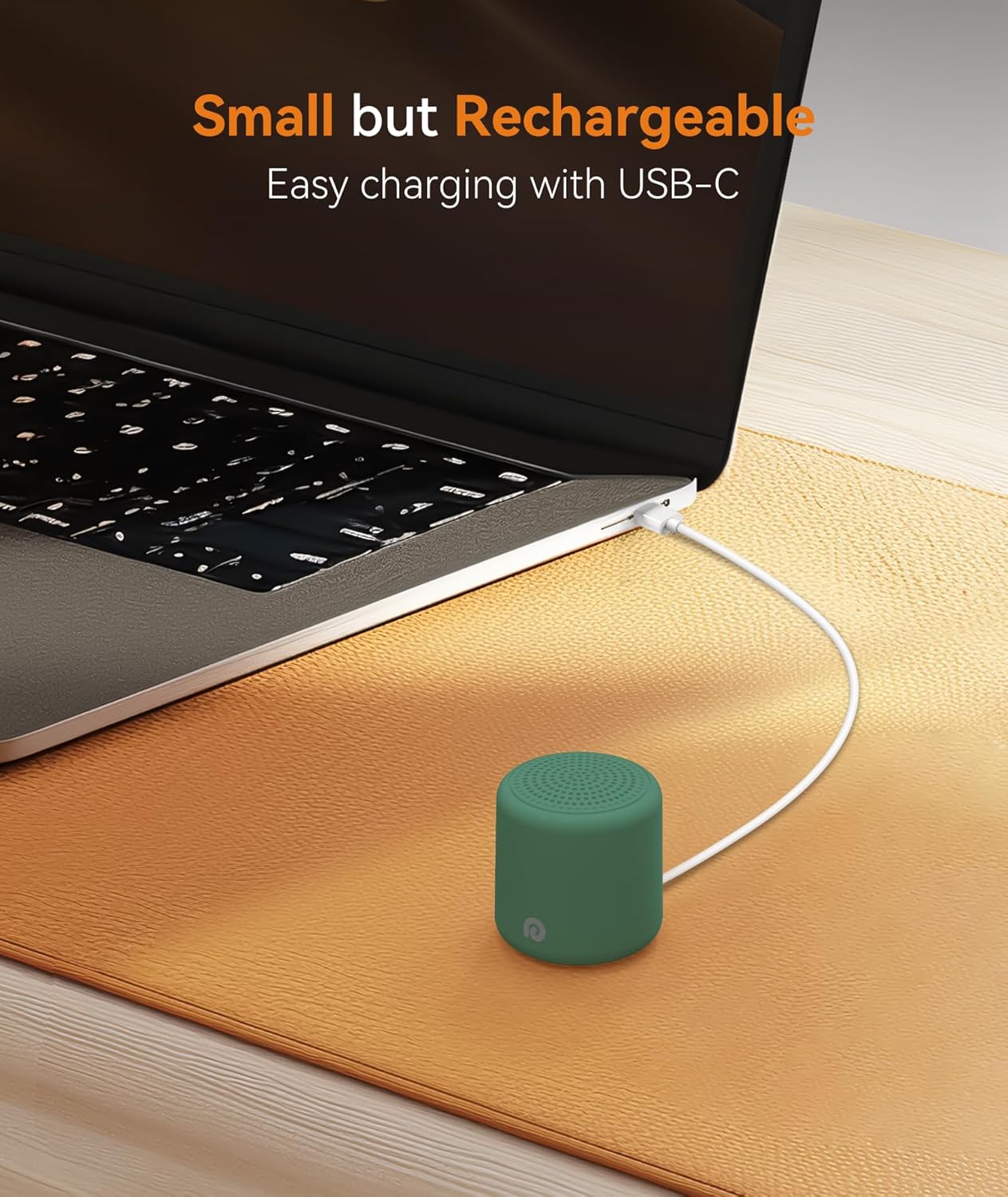 Dreamegg Portable Travel White Noise Machine for Sleep, Features Powerful Battery, Egg-Sized, 16 Nature Sounds, Timer, for Baby Adults Office Privacy Home Gift, Cream